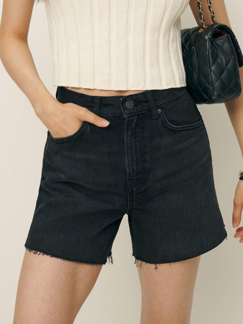 Wilder High Rise Relaxed Jean Shorts Product Image