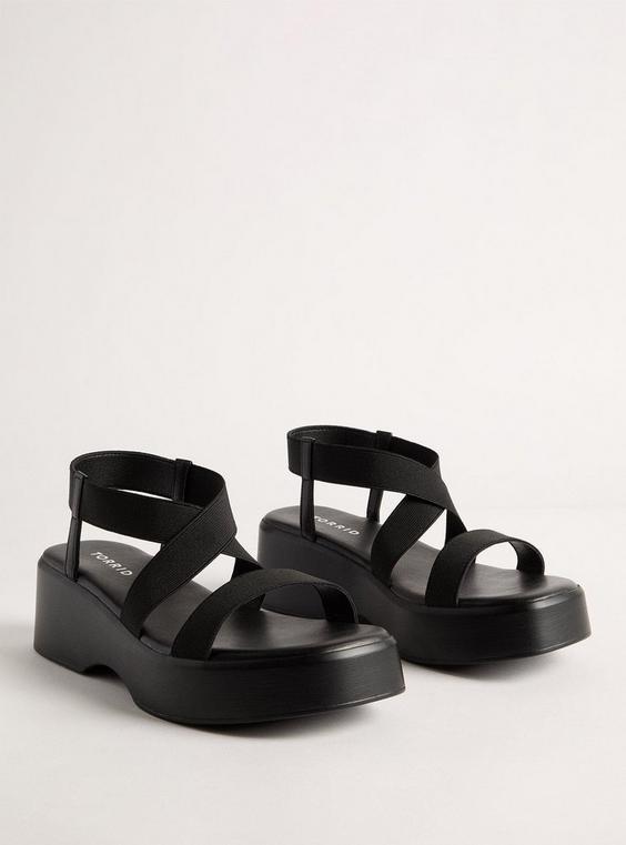 Strappy Flatform Sandals (WW) Product Image