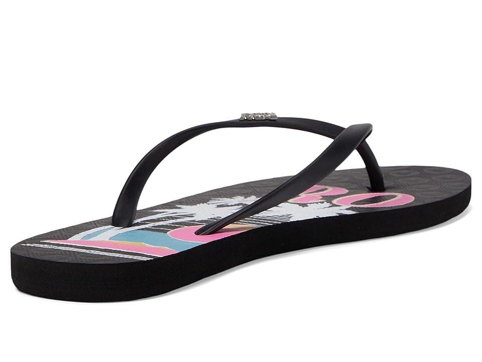 Roxy Viva Stamp II (Black Graphic) Women's Sandals Product Image