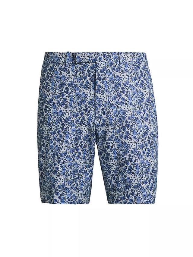 Floral Flat-Front Shorts Product Image