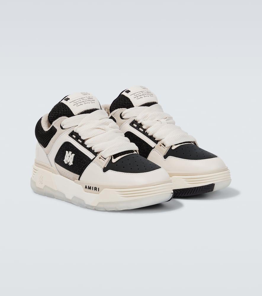 AMIRI Ma-1 Leather And Mesh Sneakers In White,black Product Image