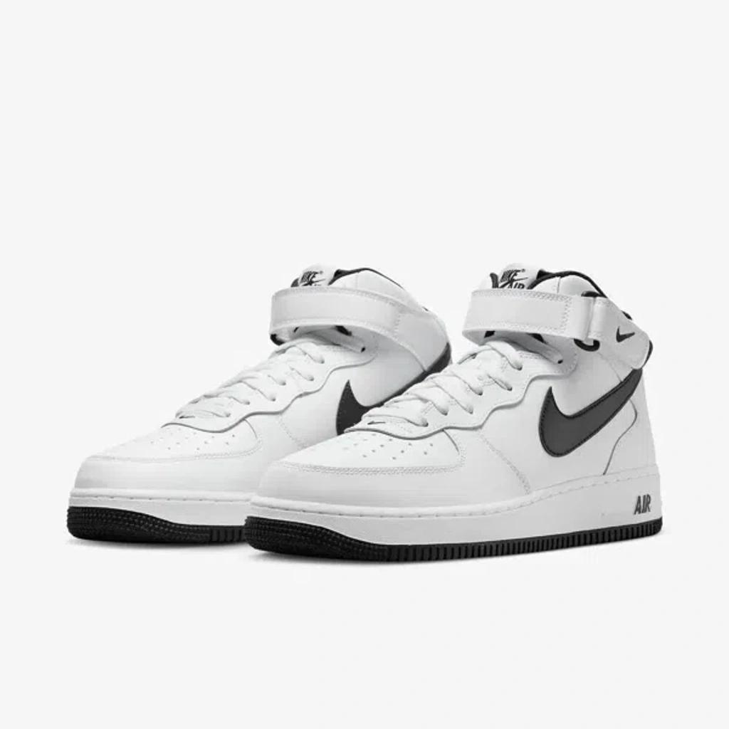 Air Force 1 Mid Dv0806-101 Men's White & Black Running Sneaker Shoes Jn87 Product Image