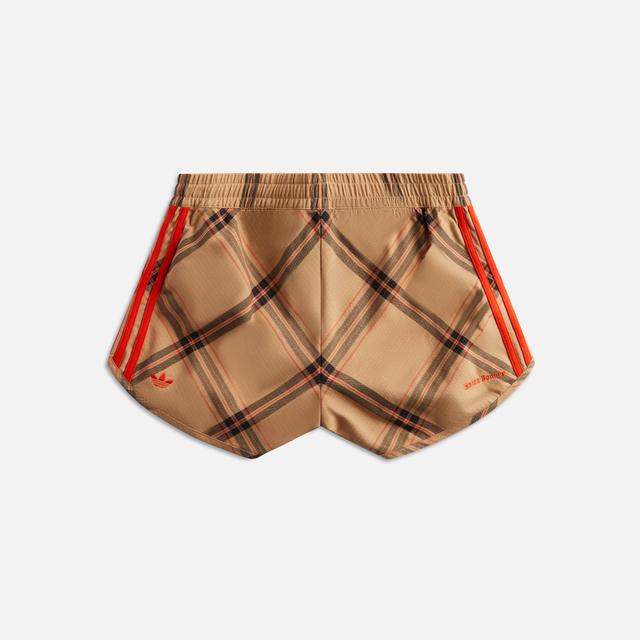 adidas Originals by Wales Bonner Checkered Shorts - Sand / Scarlet Red Male Product Image