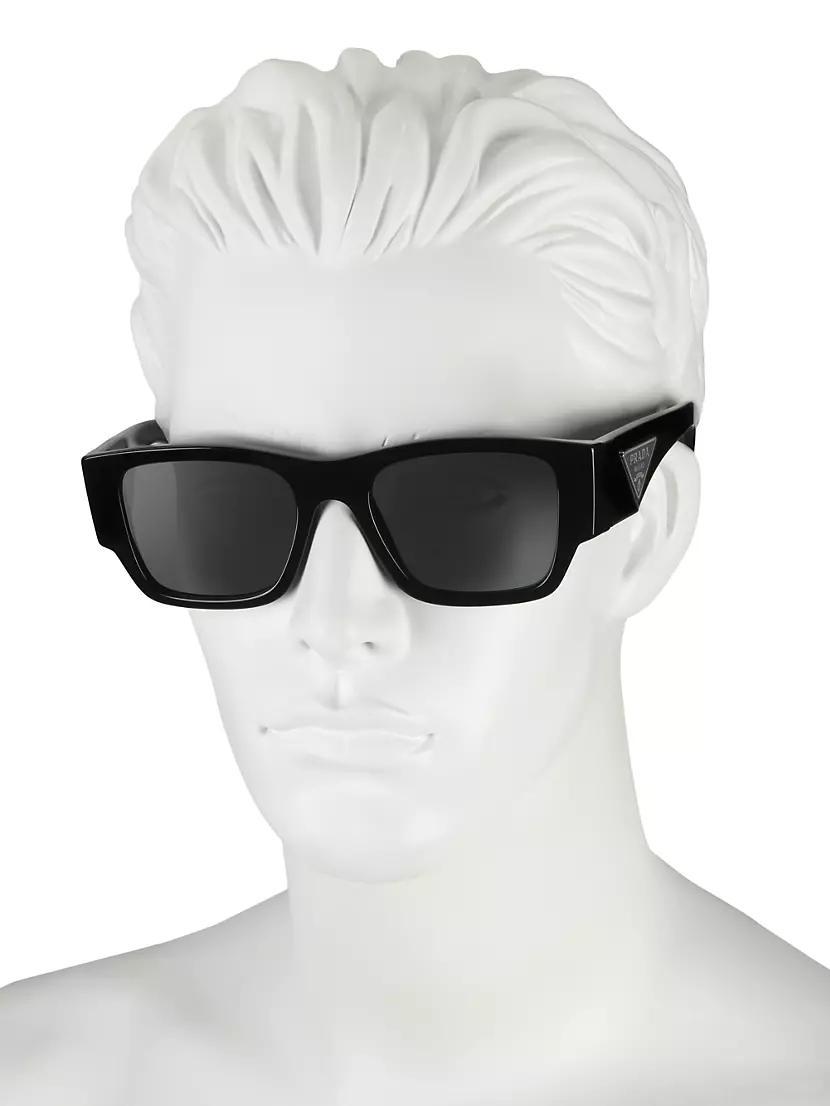 Mens 54MM Rectangular Sunglasses Product Image