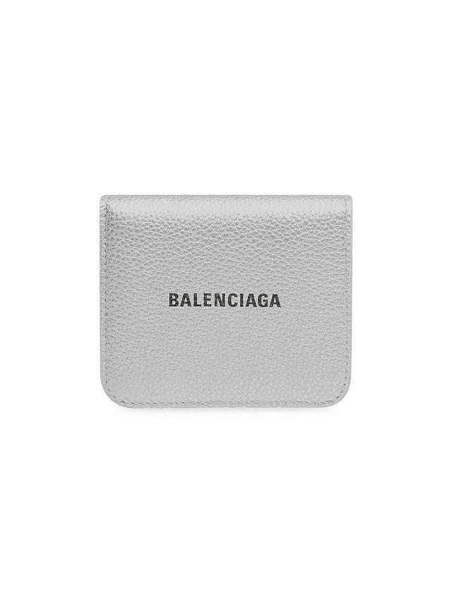 Womens Cash Flap Coin and Card Holder Metallized Product Image