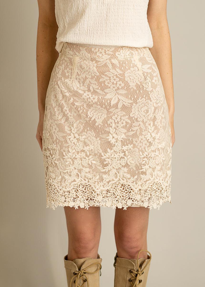 Ivella Skirt in Cream Product Image