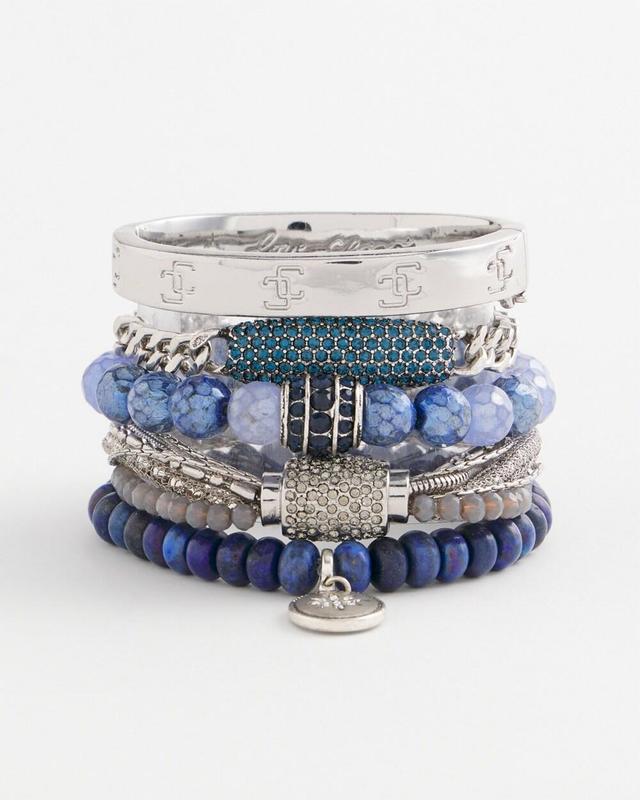 Blue Pavé Bar Bracelet Product Image