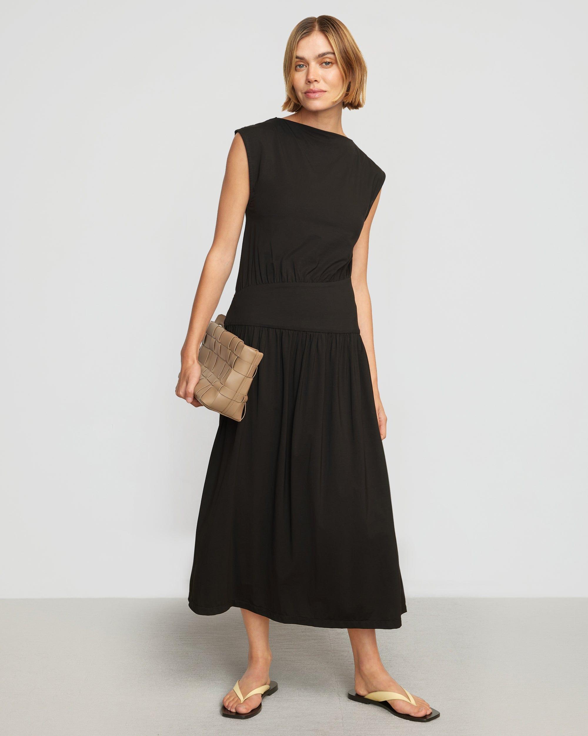 Orla Asymmetric-Waist Jersey Dress Product Image