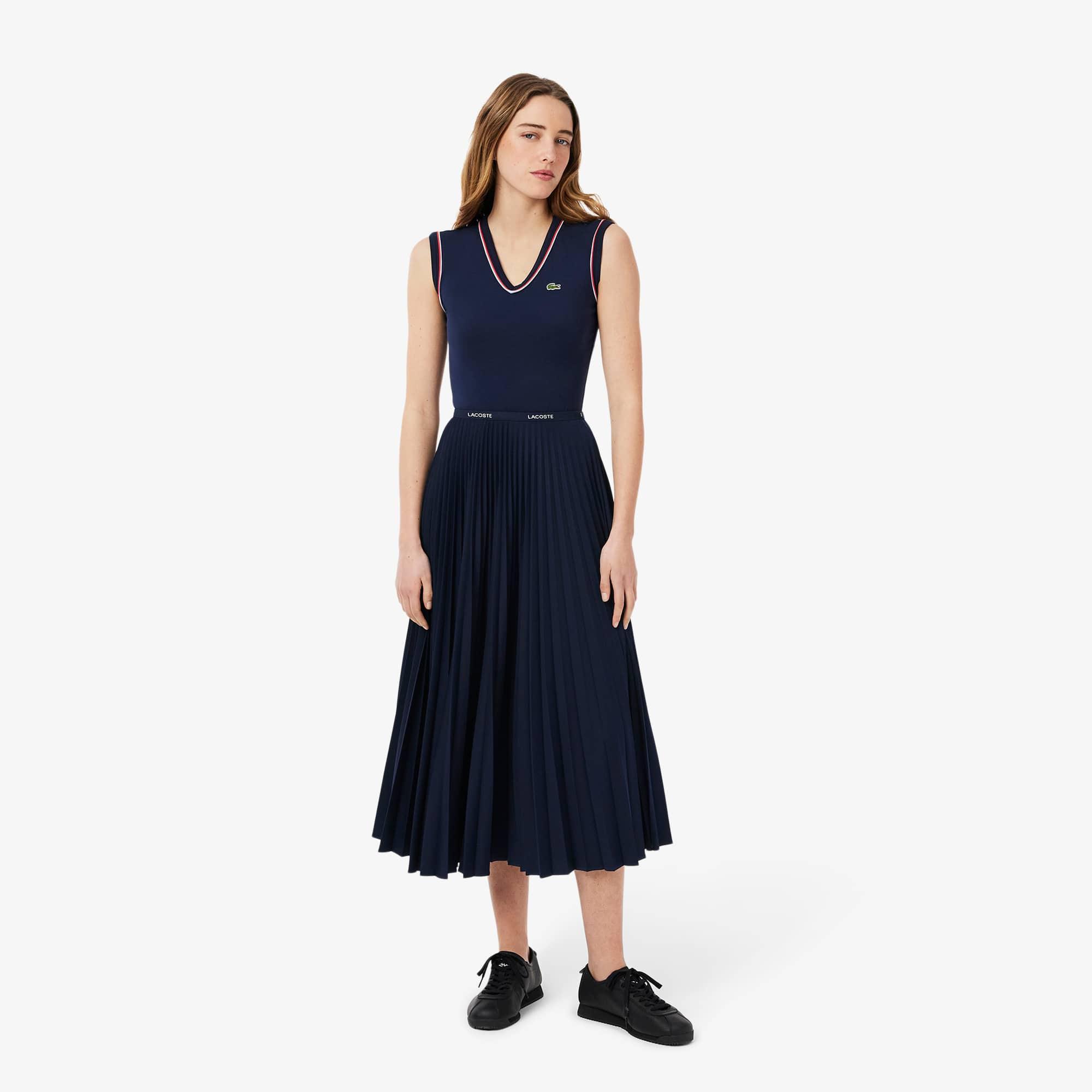 Long Pleated Elasticated Waist Skirt Product Image