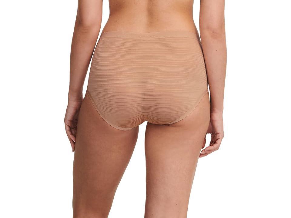 Chantelle Striped Soft Stretch High Rise Full Coverage Brief Panty Product Image