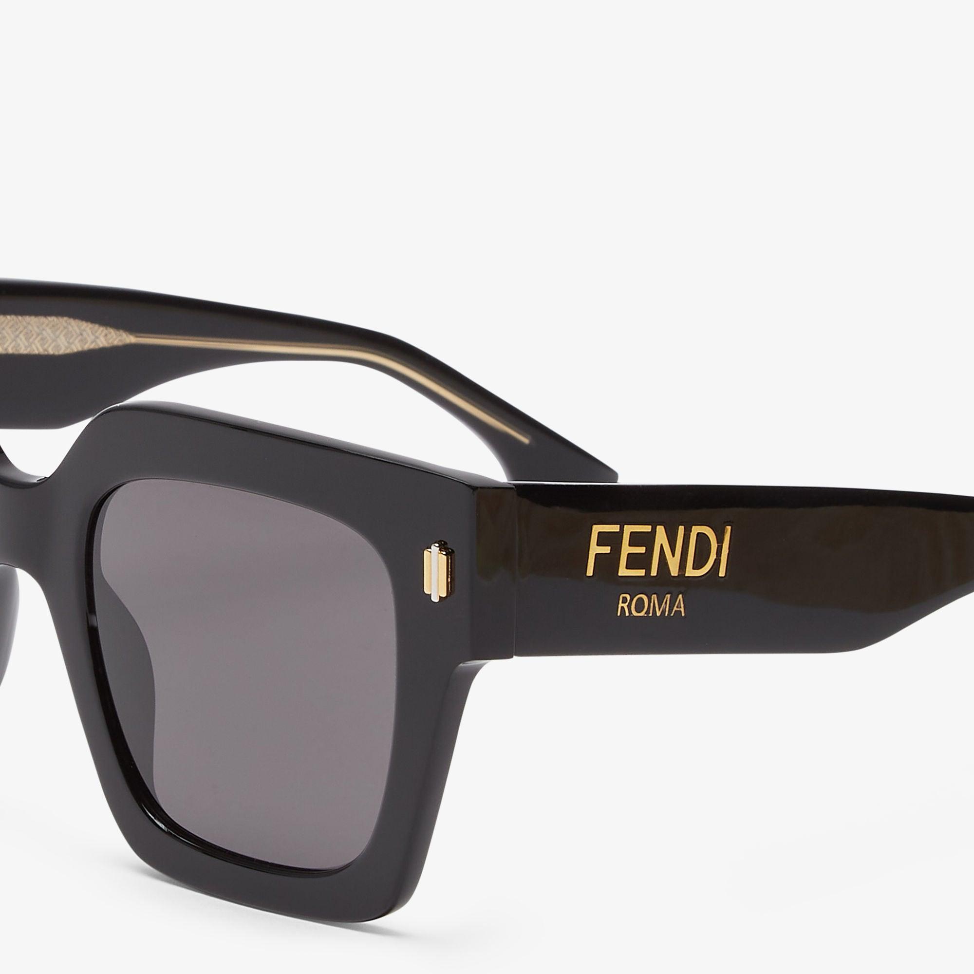 Fendi RomaBlack acetate sunglasses Product Image