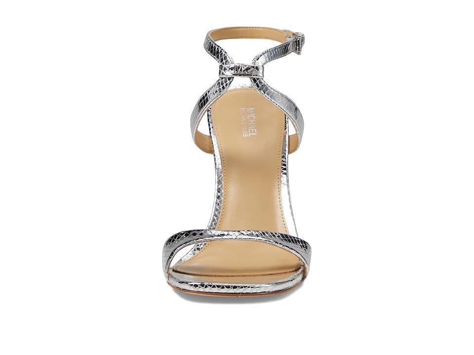 Womens Amara 110MM Embossed Metallic Leather Sandals Product Image