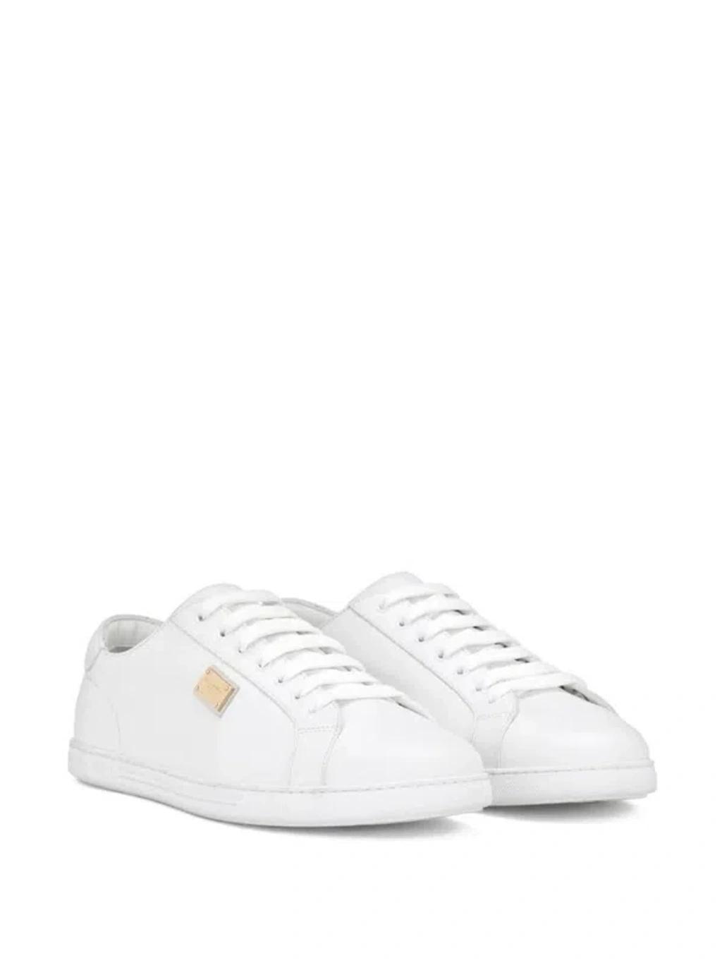 Leather Sneakers In White Product Image