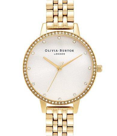 Olivia Burton Classic Sparkle Bezel Stainless Steel Bracelet Watch Product Image