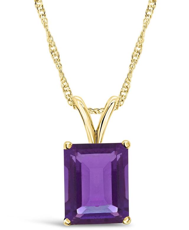 Alyson Layne Sterling Silver Gemstone Pendant Necklace, Womens Purple Product Image