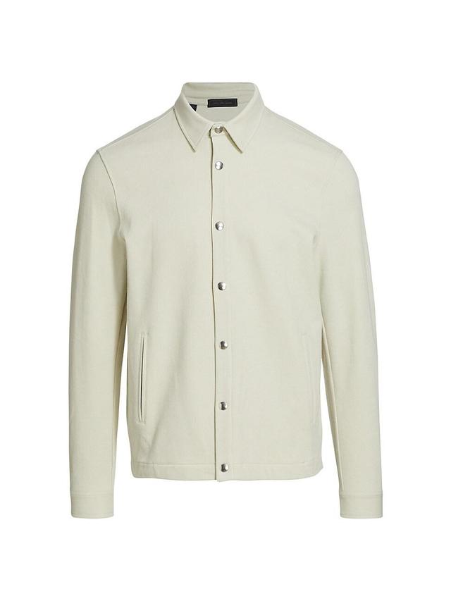 Mens COLLECTION Grid Stitch Shirt Jacket Product Image