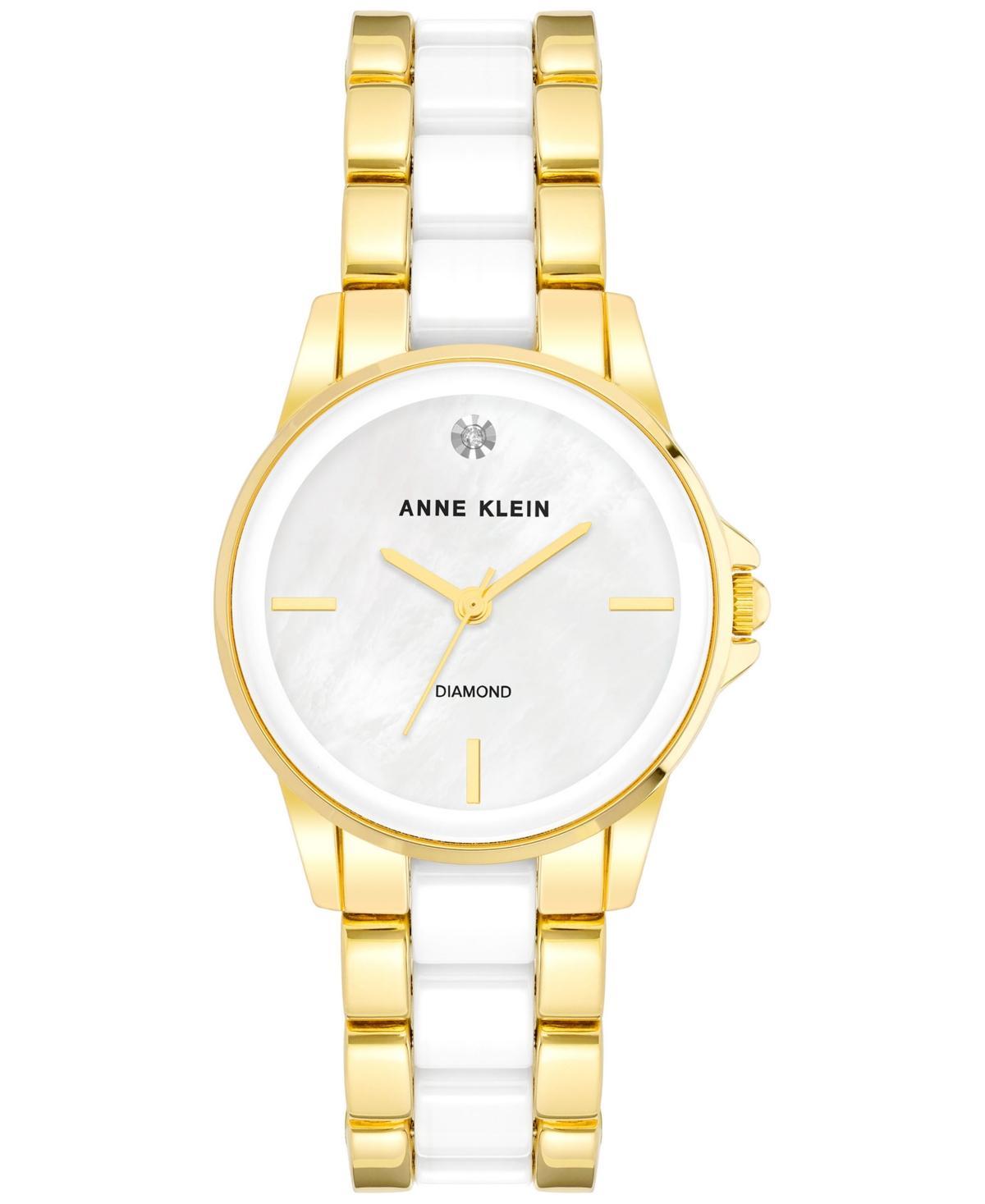 Anne Klein Womens Ceramic & Metal Bracelet Watch 30mm Product Image