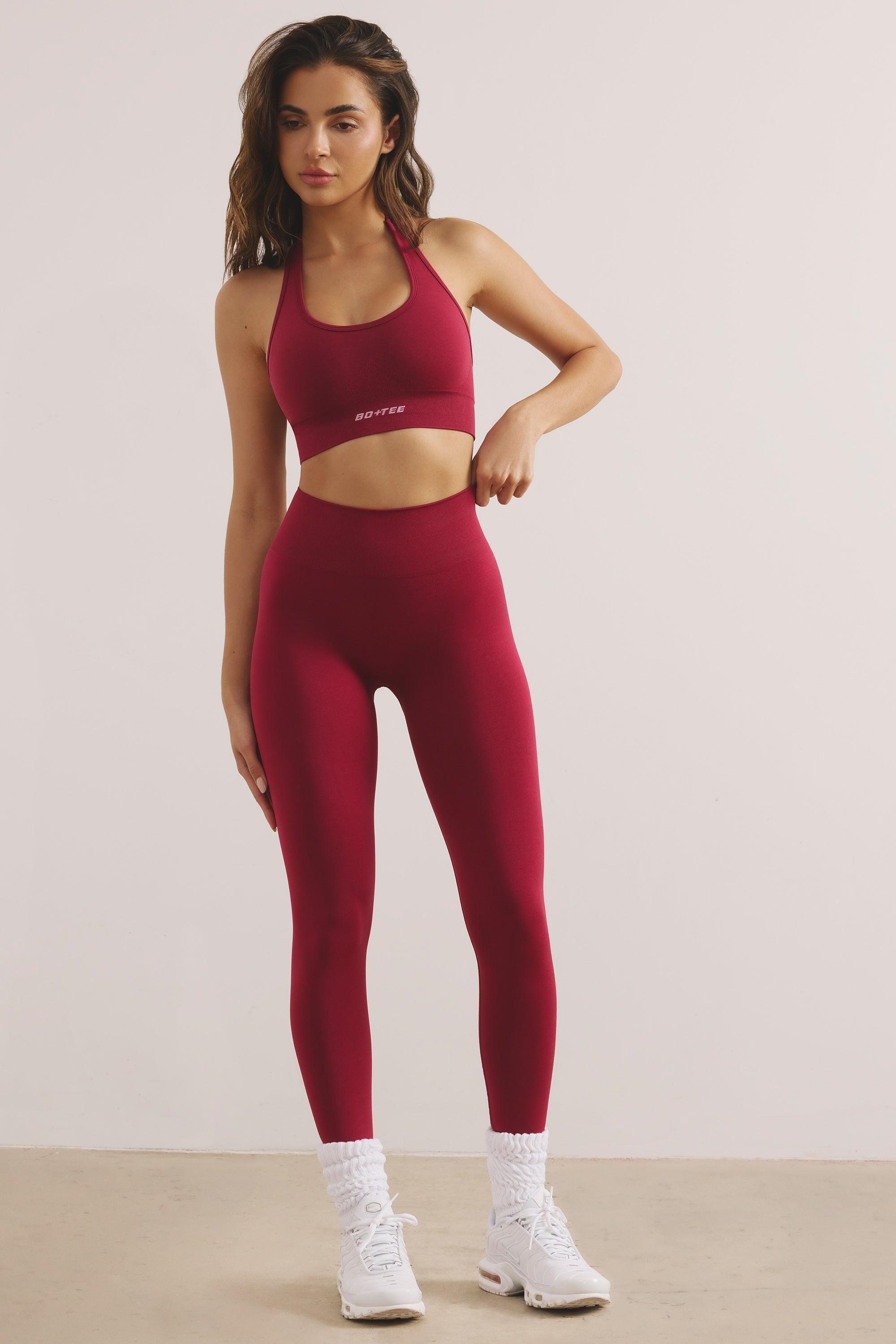 High Waist Define Luxe Leggings in Raspberry Product Image