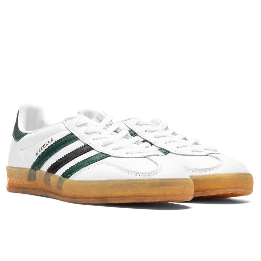 Women's Gazelle Indoor - White/Collegiate Green/Core Black Female Product Image