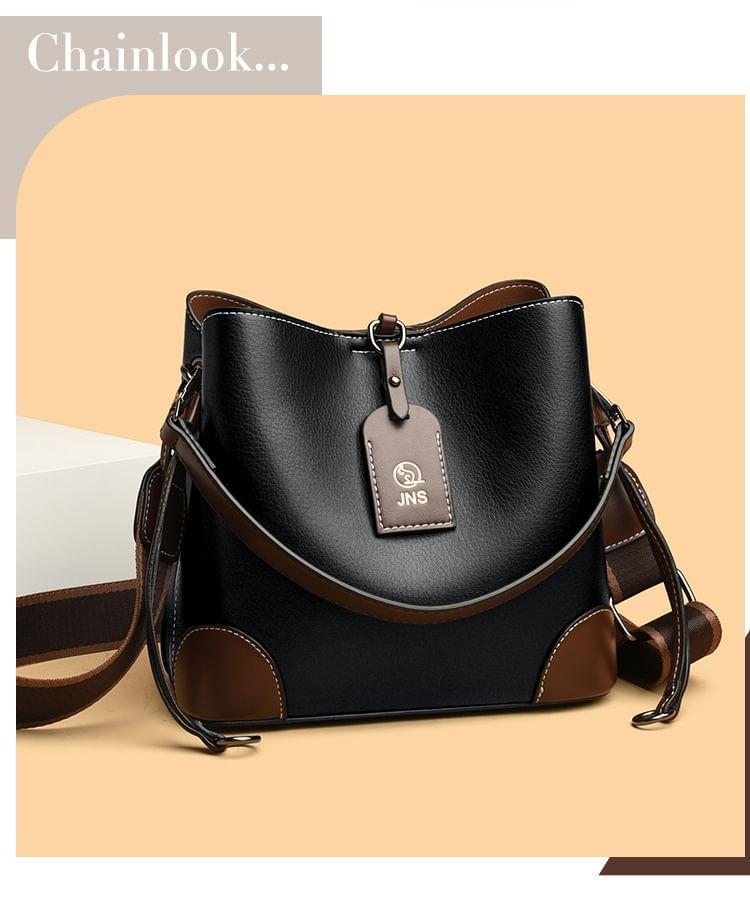 Faux Leather Bucket Bag Product Image