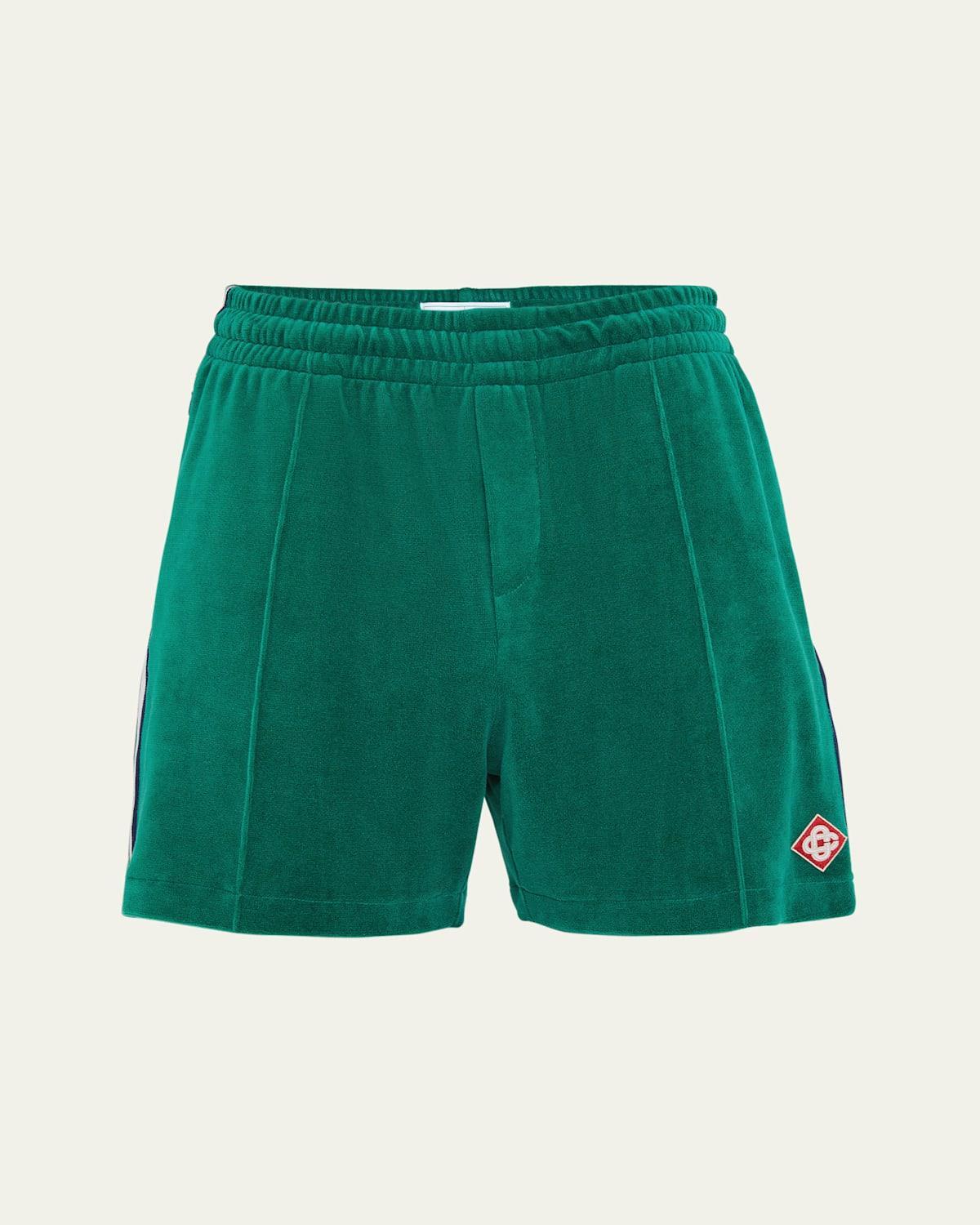 Mens Pintuck Velour Shorts Product Image