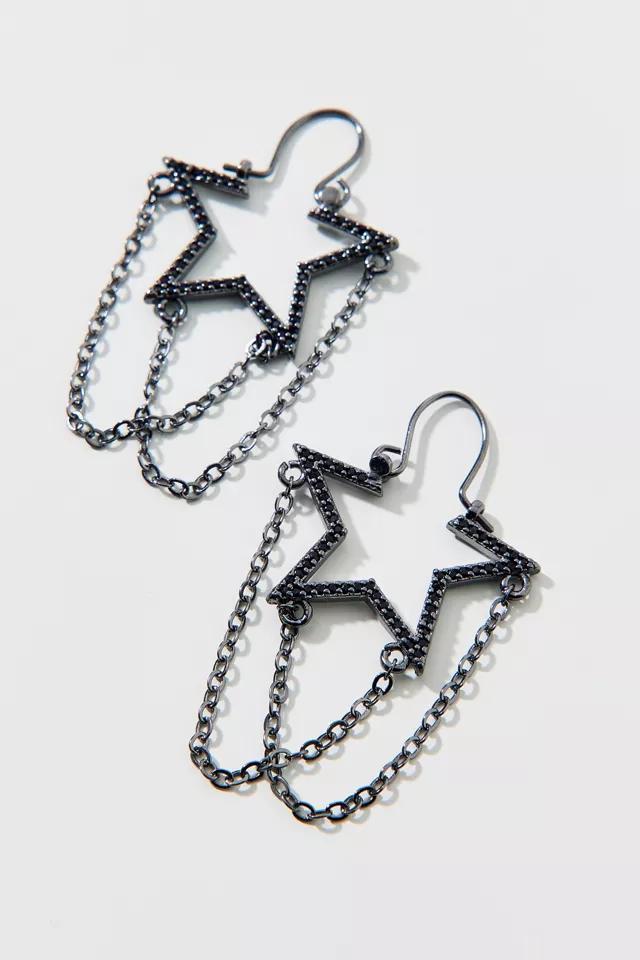 Star Chain Hoop Earring Product Image