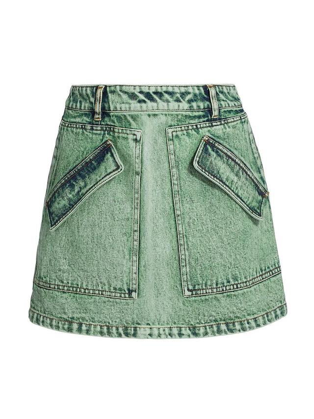 Womens Cherry Denim Skirt Product Image