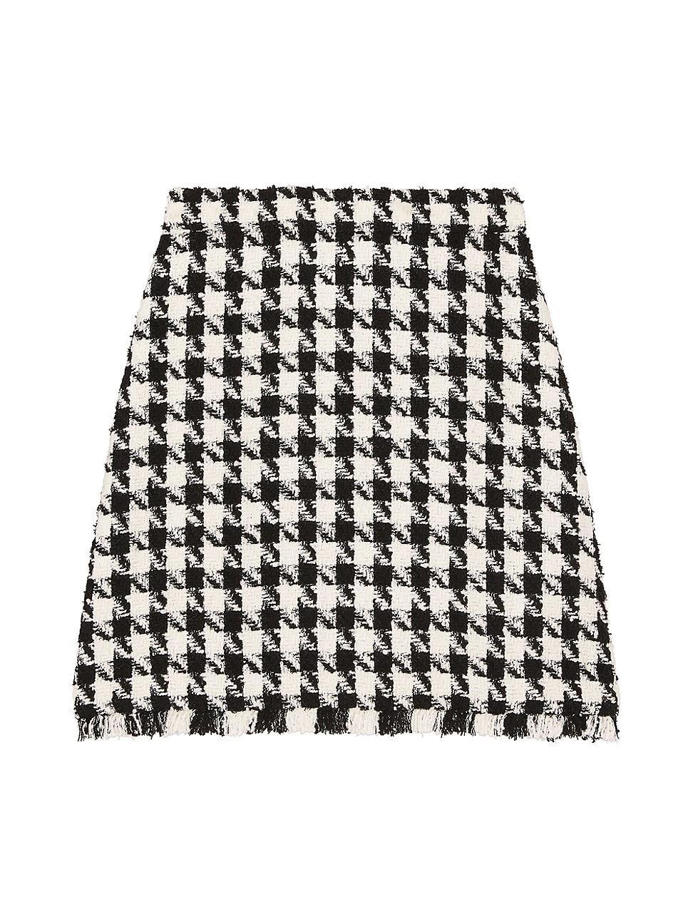 Womens Mainline Houndstooth A-Line Skirt product image