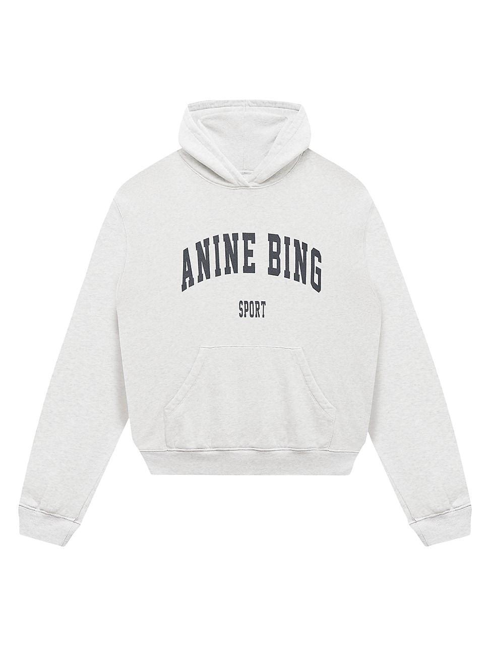 ANINE BING Sport Harvey Sweatshirt in Grey. Size M, S, XS. Product Image