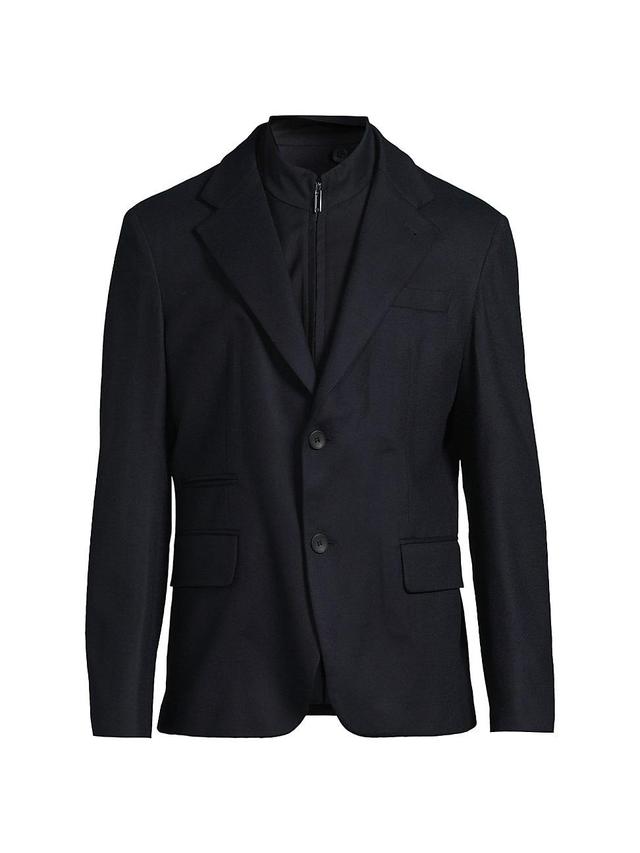 Mens Stretch Wool Zip Insert Jacket Product Image