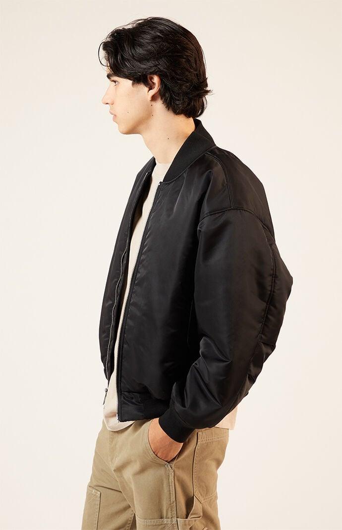 Men's Nylon Bomber Jacket - Product Image