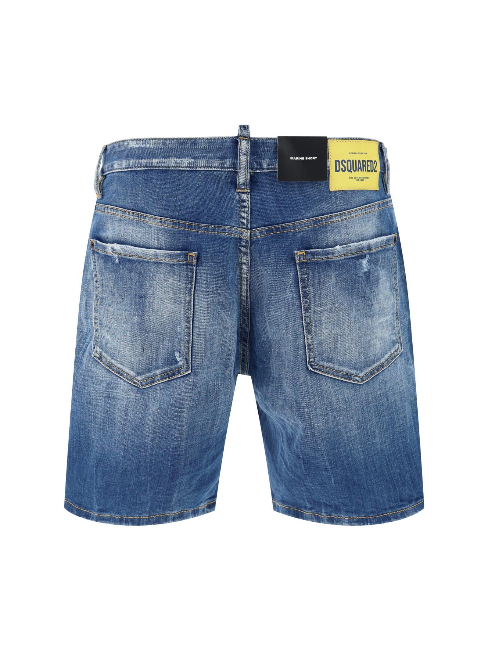 DSQUARED2 Pantaloncini Blu In Blue Product Image