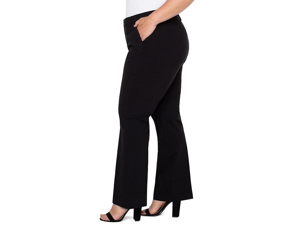 Liverpool Plus Size Kelsey Knit Flare Trousers 31 (Black) Women's Casual Pants Product Image