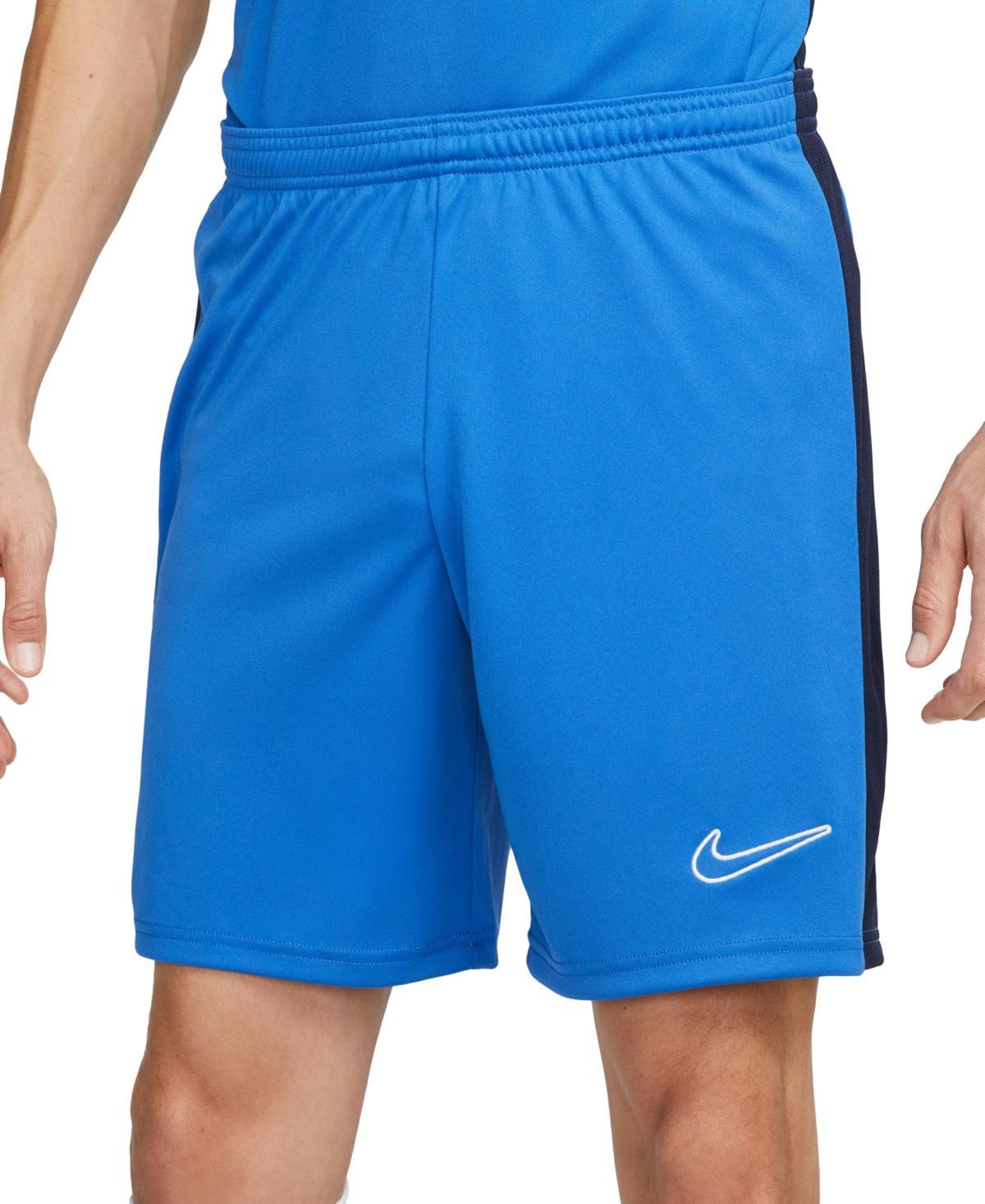 Nike Mens Dri-fit Academy Logo Soccer Shorts - Royal Blue/obsidian/(white) Product Image