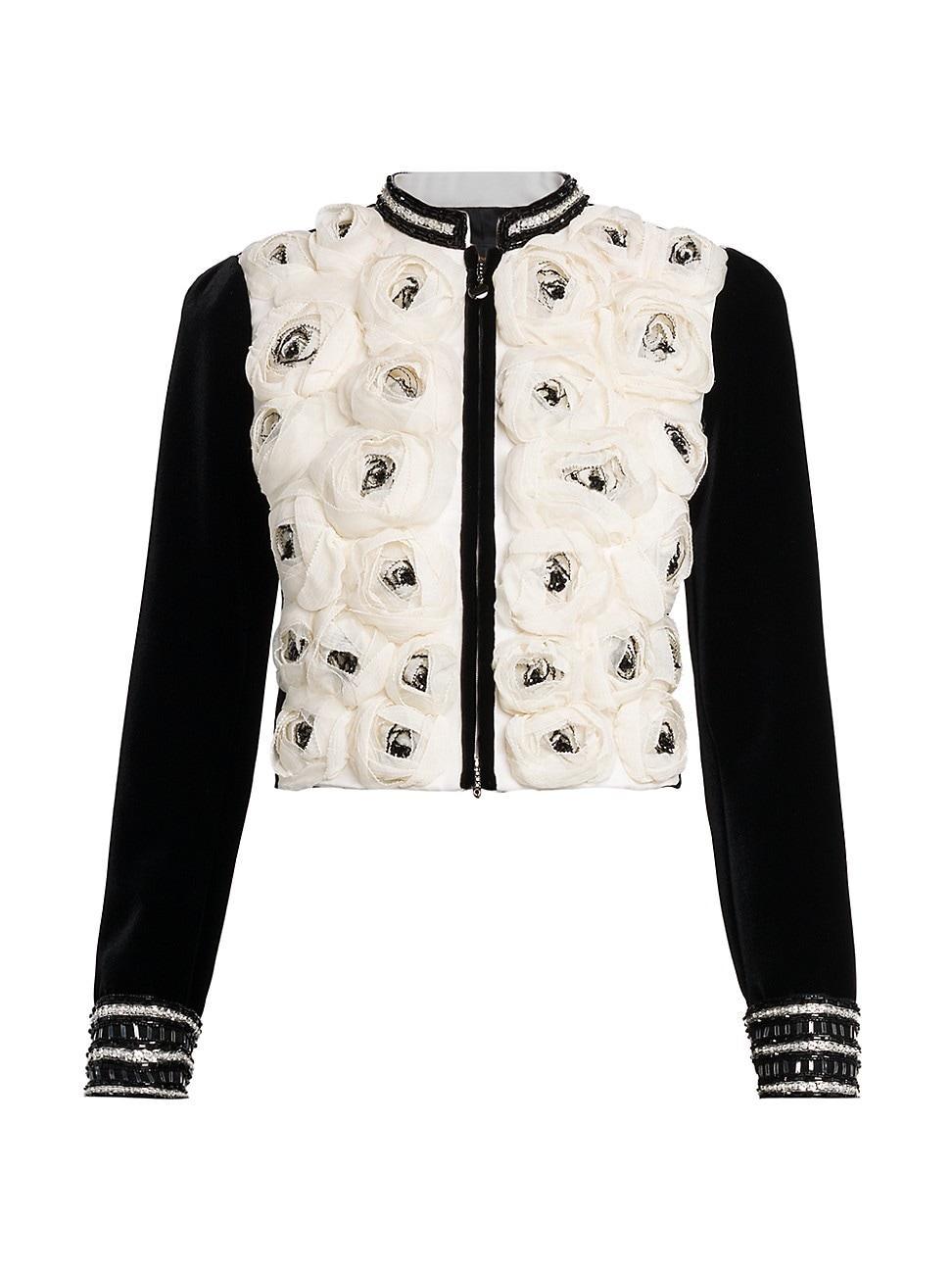 Womens Rose Appliqu Jacket Product Image