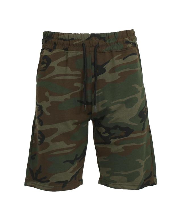 Galaxy By Harvic Mens Camo Printed French Terry Shorts Product Image