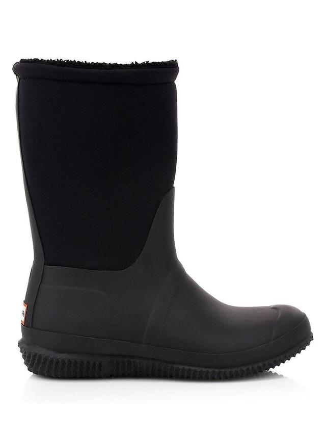 Womens Roll Top Rubber & Neoprene Faux-Sherpa-Lined Boots Product Image