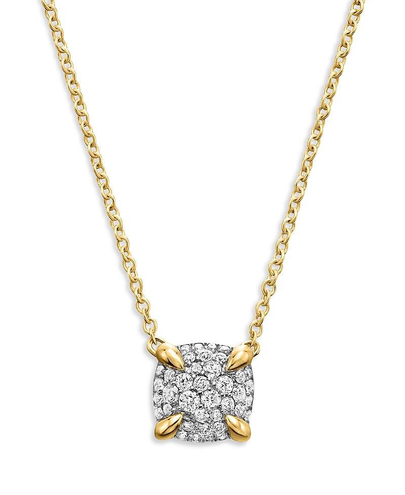 David Yurman Chatelaine Pendant Necklace in 18K Yellow Gold with Full Pave Diamonds, 18 Product Image