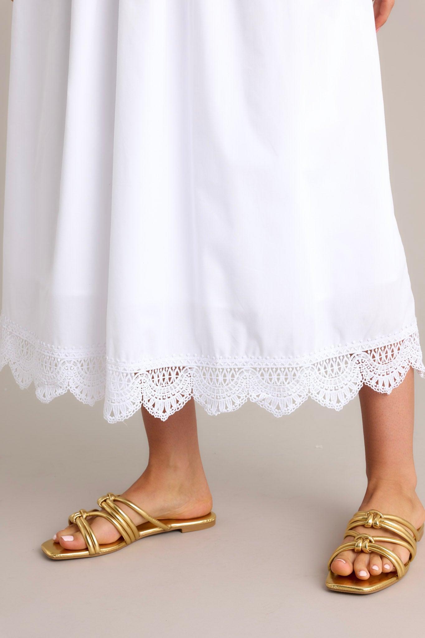 Ethereal Elegance White Maxi Dress Product Image