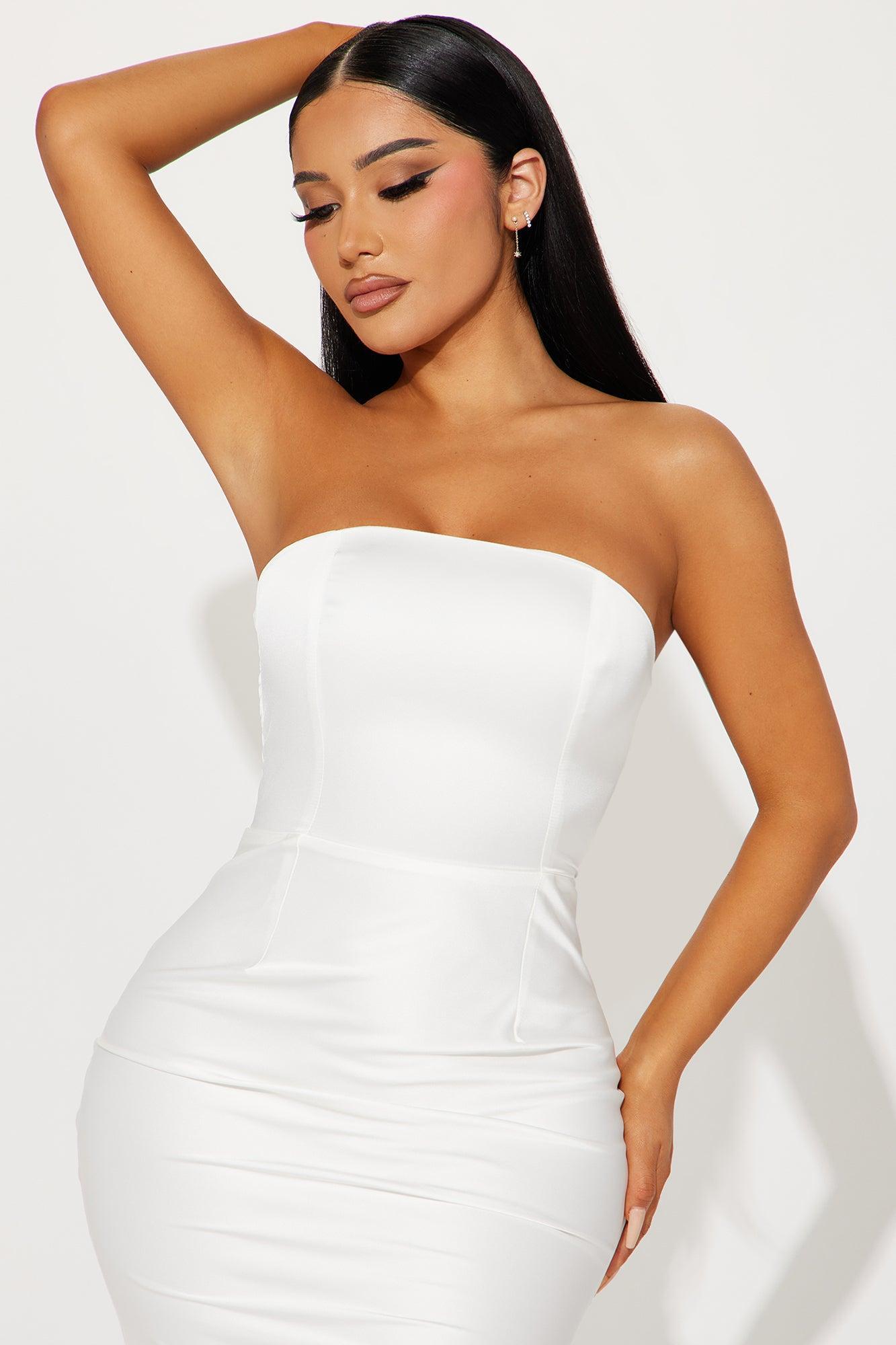 Cora Mermaid Gown - White Product Image