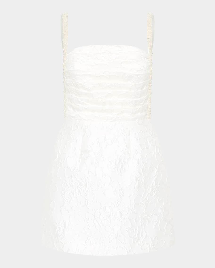 Esther Mini Dress with Pearly Straps Product Image