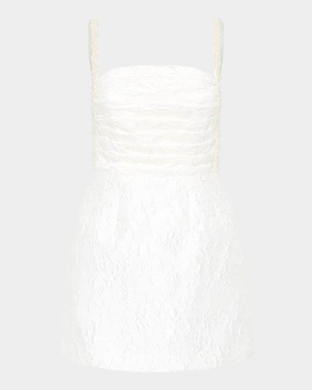 Esther Mini Dress with Pearly Straps Product Image