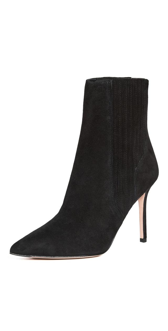 Veronica Beard Lisa Stiletto-Heel Booties Black 11 Product Image