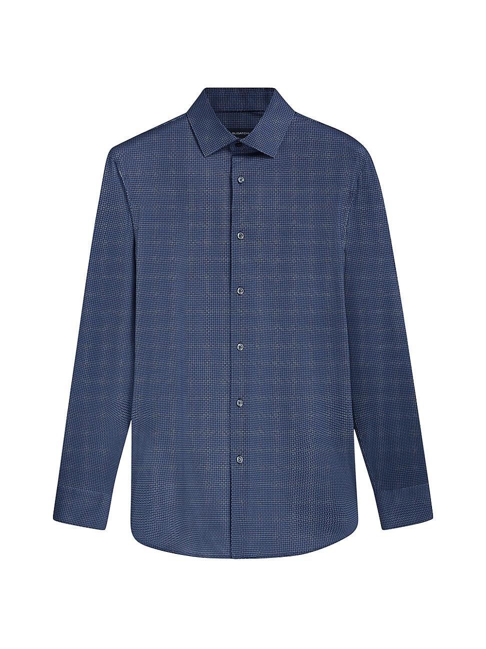 Mens Ooohcotton Tech James Long-Sleeve Denim Shirt Product Image