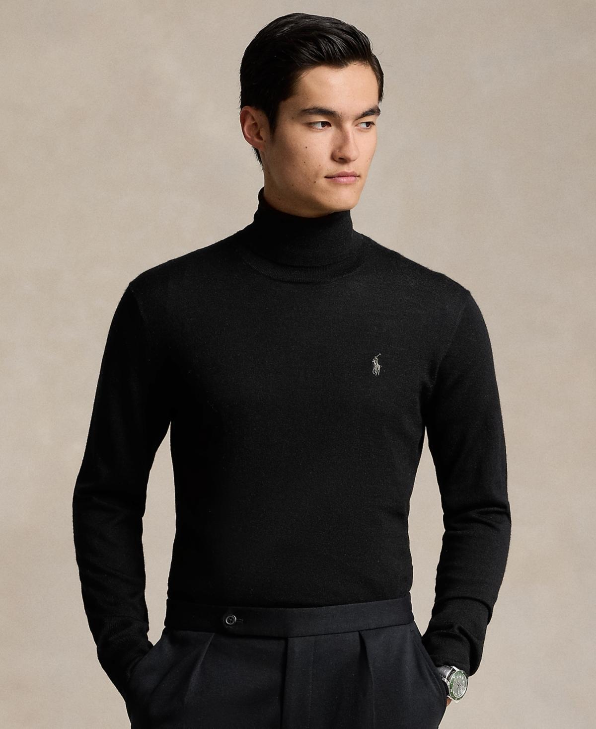 Mens Wool Turtleneck Sweater Product Image