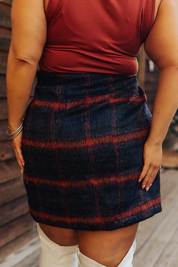 Fall Frenzy Plaid Skirt Curves Product Image