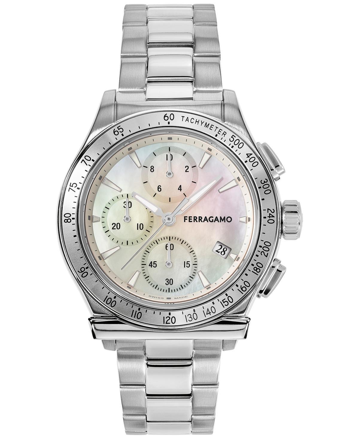 Salvatore Ferragamo Womens Swiss Chronograph 1927 Two-Tone Stainless Steel Bracelet Watch 38mm Product Image