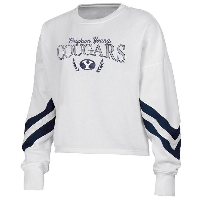 NCAA BYU Cougars Womens Crew Neck Fleece Sweatshirt Product Image