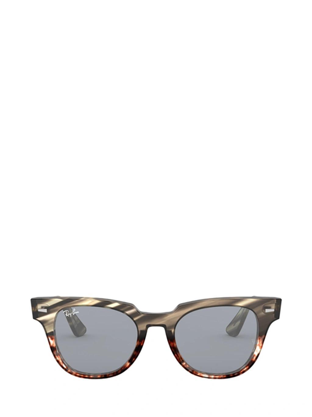 RAY BAN Rb2168 Grey Gradient Brown Stripped Sunglasses In Blue Gold Product Image