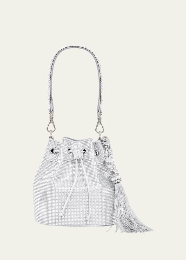 JUDITH LEIBER COUTURE Piper Crystal Embellished Bucket Bag Product Image